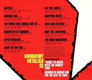 Metallica - Mandatory Metallica 03 - RARE Promotional ONLY CD Compilation