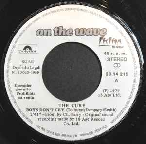 The Cure - Boys Don't Cry - Very Rare Spanish Promotional 7" Single