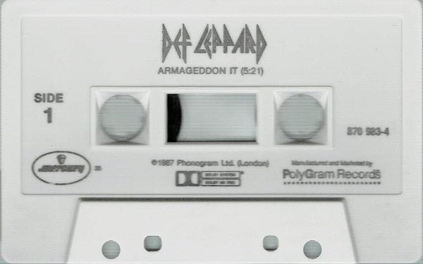 Def Leppard - Armageddon It U.S. ONLY Cassette Single