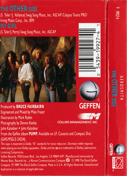 Aerosmith - The Other Side U.S. Cassette Single