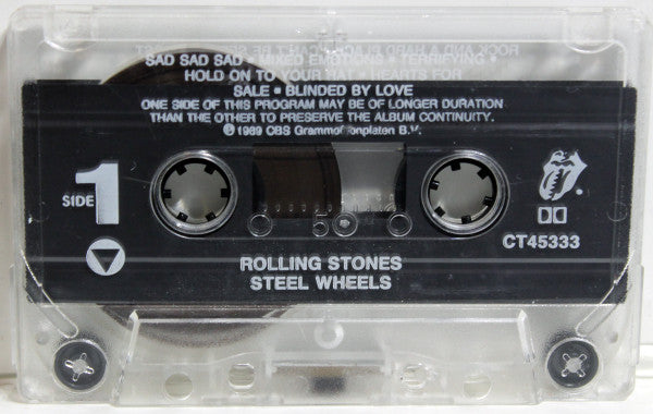 Rolling Stones - Steel Wheels U.S. Cassette LP