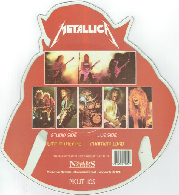 Metallica - Jump In The Fire - RARE Shaped Picture Disc