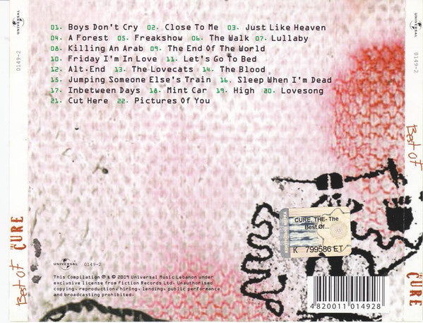 The Cure - Best Of RARE Ukrainian ONLY CD LP