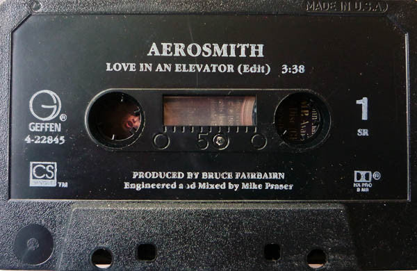 Aerosmith - Love In An Elevator U.S. Cassette Single