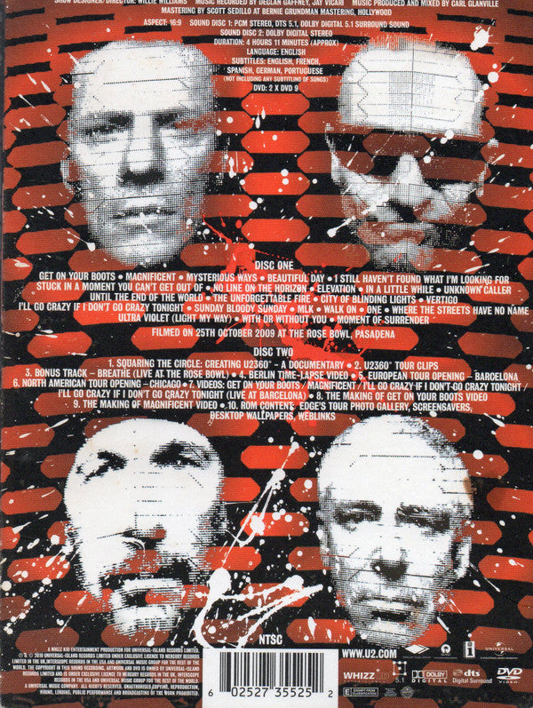 U2 - 360 At The Rose Bowl - 2 x DVD Box Set