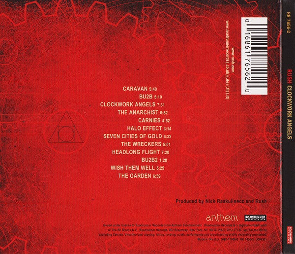 RUSH - Clockwork Angels - European Import CD LP NEW / SEALED