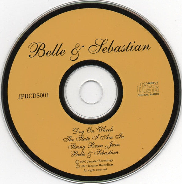 Belle & Sebastian - Dog On Wheels 4-Track U.K. CD Single