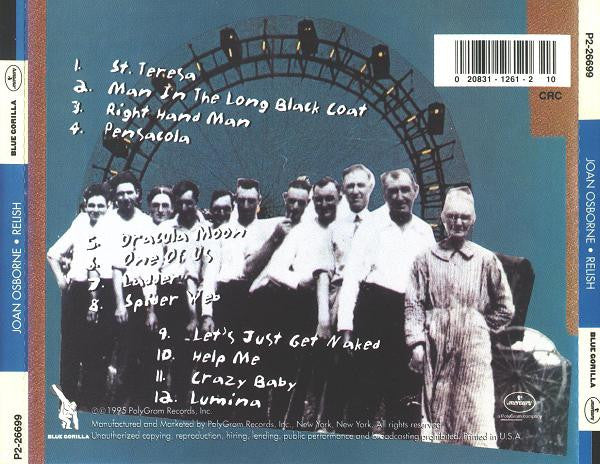 Joan Osborne - Relish U.S. CD LP Record Club Issue