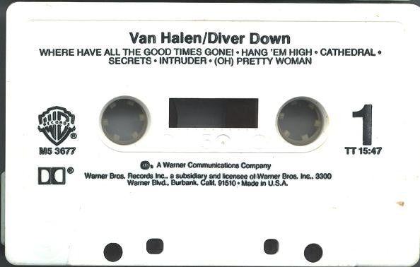 Van Halen - Diver Down U.S. Cassette LP
