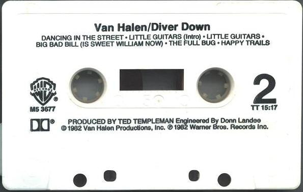 Van Halen - Diver Down U.S. Cassette LP