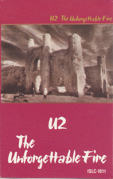 U2 - The Unforgettable Fire Canadian Import Cassette LP Record Club Issue
