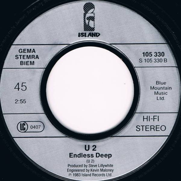 U2 - Sunday Bloody Sunday - German Import 7" Single