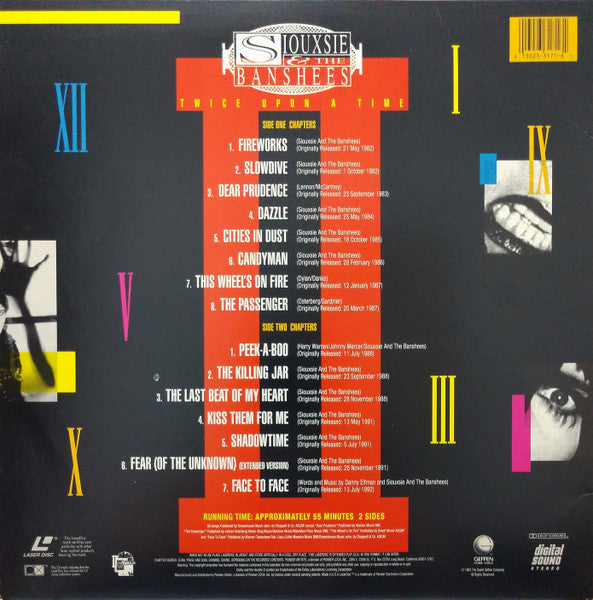 Siouxsie & The Banshees - Twice Upon A Time U.S. Laserdisc NEW / Sealed