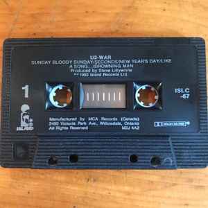 U2 - WAR Canadian Import cassette LP