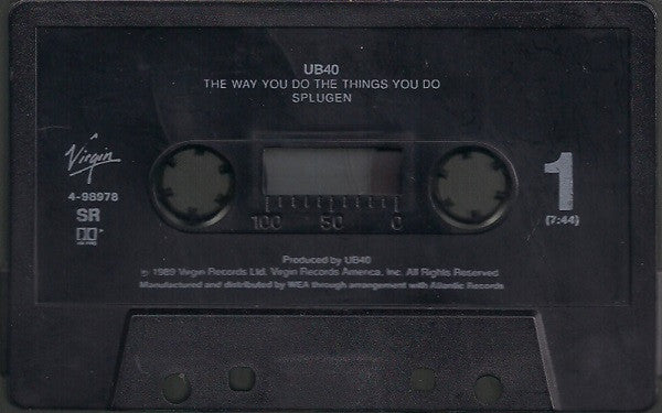 UB40 - The Way You Do The Things You Do U.S. Cassette Single