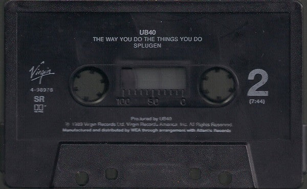 UB40 - The Way You Do The Things You Do U.S. Cassette Single