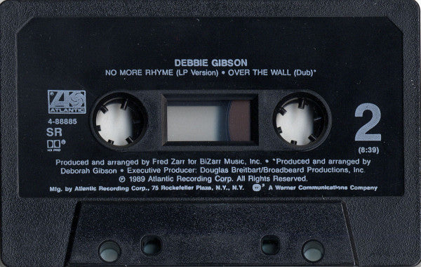 Debbie Gibson - No More Rhyme U.S. Cassette Single