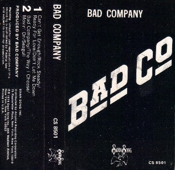 Bad Company - Bad Co Debut Album U.S. Cassette LP