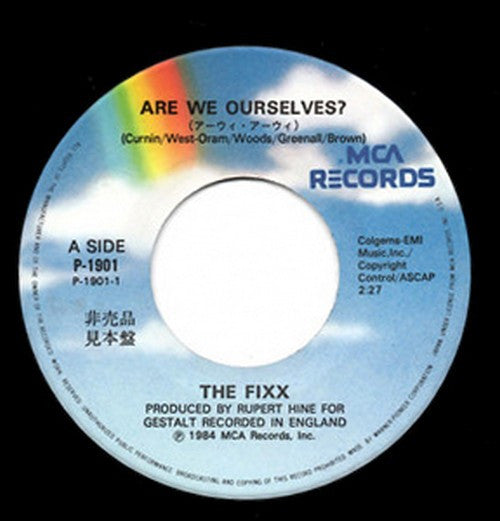 The Fixx - Are We Ourselves? Japan Promo 7" Single