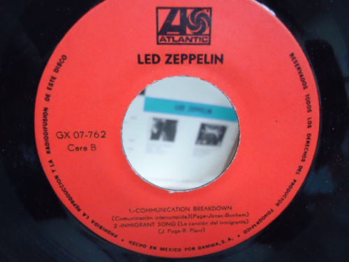 Led Zeppelin - Whole Lotta Love RARE 3-Track Mexican 7" EP