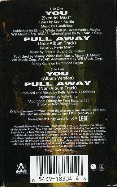 Candlebox - You U.S. Cassette Single