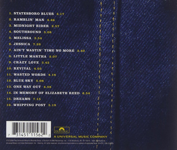 The Allman Brothers Band - A Decade Of Hits 1969 - 1979