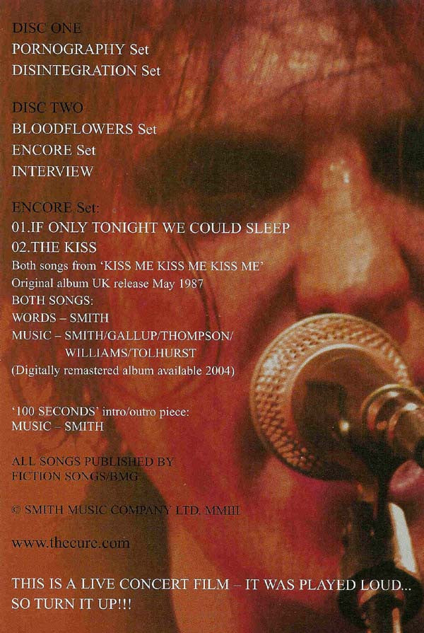 The Cure - Trilogy 2 x DVD Box Set