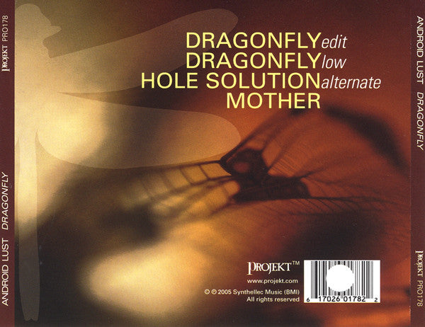 Android Lust - Dragonfly 4-Track U.S. CD Single