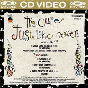 The Cure - Just Like Heaven - Rare US CDV Single