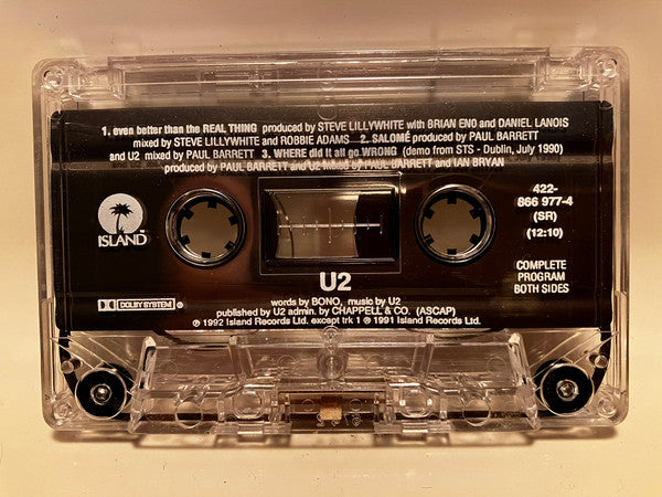 U2 - Even Better Than The Real Thing U.S. 3-Track Cassette Single