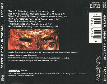 The Grateful Dead - In The Dark U.S. CD LP