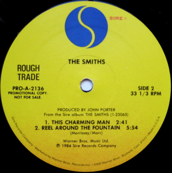 The Smiths - What Difference + 2 - RARE Promotion ONLY Debut Album Sampler 12"