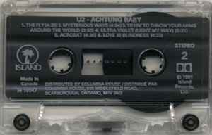 U2 - Achtung Baby Canadian Import Cassette LP Record Club Edition