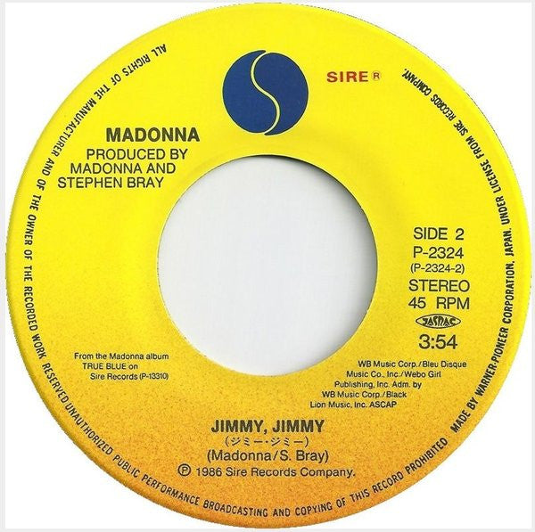 Madonna - Causing A Commotion Japanese Import 7 " Single