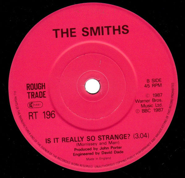 The Smiths - Sheila Take A Bow - One Of A Kind UK 7" Mis-pressing