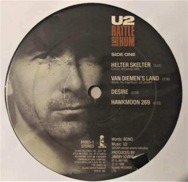 U2 - Rattle & Hum U.S. 2 x LP Very Good Condition