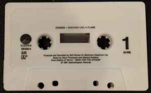 Dokken - Burning Like a Flame U.S. ONLY Cassette single