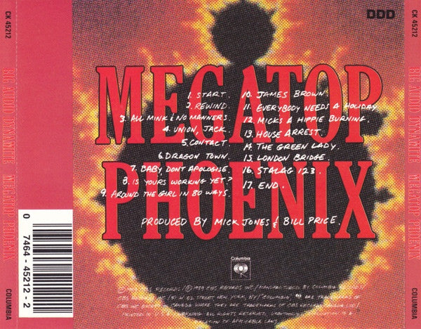 Big Audio Dynamite - Megatop Phoenix U.S. CD LP