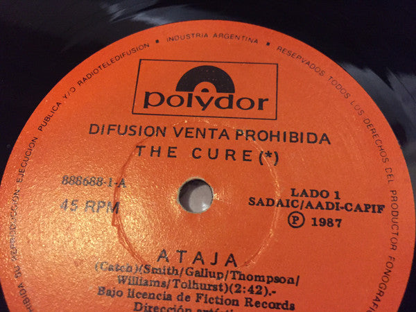 The CURE - Catch VERY Rare Argentina Promotional 12" Single