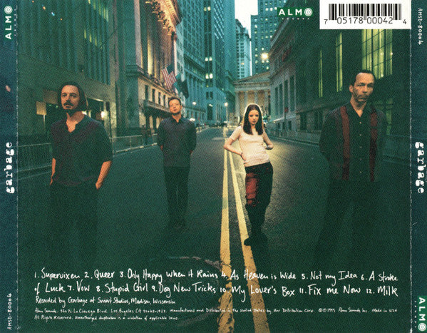 Garbage - U.S. CD LP Hand Signed By Shirley Manson