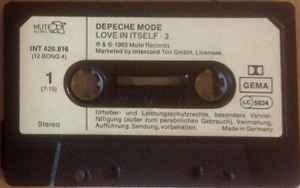 Depeche Mode - Love In Itself - Very Rare German ONLY Cassette Single