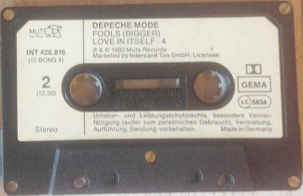 Depeche Mode - Love In Itself - Very Rare German ONLY Cassette Single