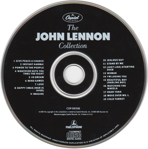 John Lennon - The John Lennon Collection U.S. CD LP