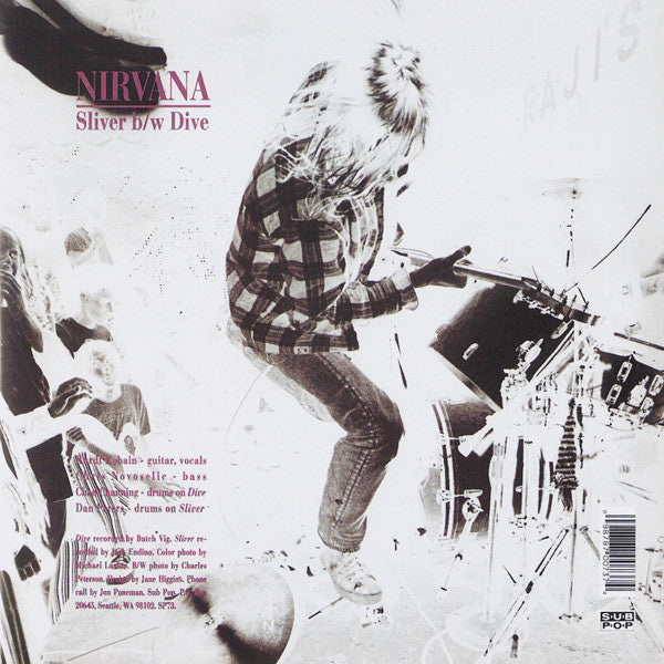 NIRVANA - Sliver / Dive U.S. 7" Single Re-Issue Sub Pop