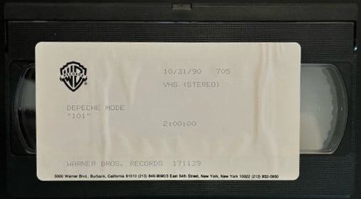 Depeche Mode - 101 Very Rare Promotional VHS Video Cassette