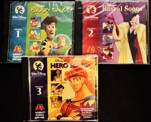 Walt Disney Classics - Hero, Rascal, & Buddy Songs - 3 x CD Set