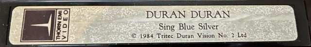 Duran Duran - Sing Blue Silver RARE Betamax Videocassette