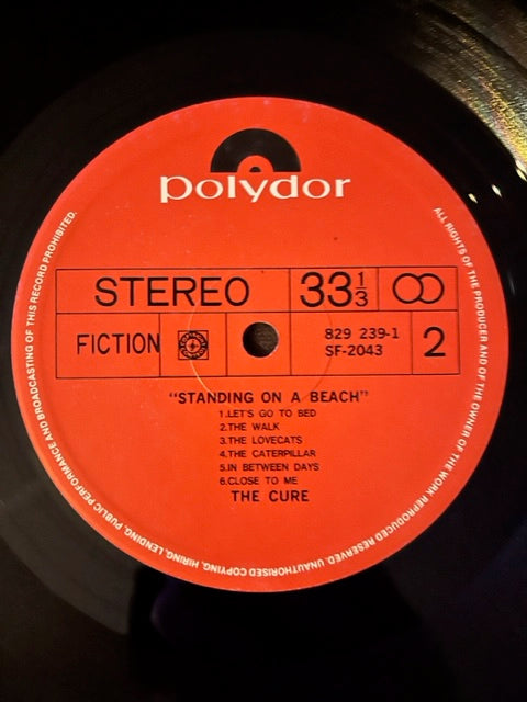 The Cure - Standing On A Beach - The Singles VERY RARE Taiwan Issue LP