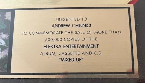 Thew Cure - Mixed Up RIAA Gold Sales Award For 500,00 Units Sold