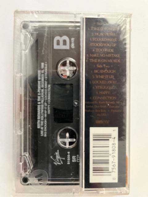 Keith Richards - Live At The Hollywood Palladium U.S. Cassette LP NEW / Sealed